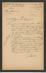 k.k. naturhistorisches Hofmuseum, Intendanzakten 1885-1896 (Hauer), Aktenzahl Z.507.a/1888, Seite 1